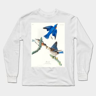 Blue-bird from Birds of America (1827) Long Sleeve T-Shirt